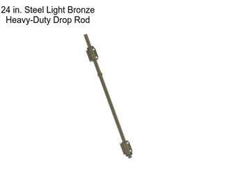 24 in. Steel Light Bronze Heavy-Duty Drop Rod