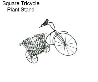 Square Tricycle Plant Stand