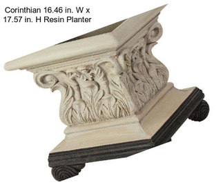 Corinthian 16.46 in. W x 17.57 in. H Resin Planter