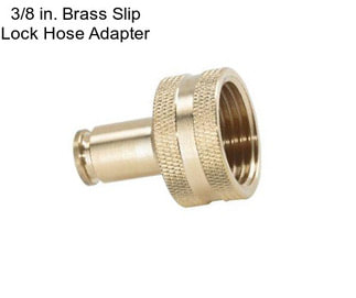 3/8 in. Brass Slip Lock Hose Adapter