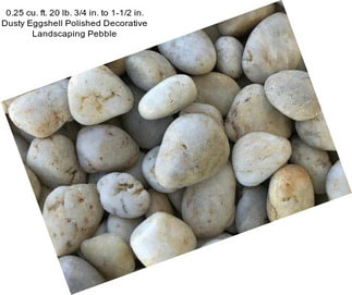 0.25 cu. ft. 20 lb. 3/4 in. to 1-1/2 in. Dusty Eggshell Polished Decorative Landscaping Pebble