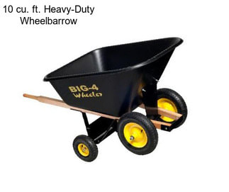 10 cu. ft. Heavy-Duty Wheelbarrow