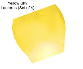 Yellow Sky Lanterns (Set of 4)