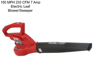 150 MPH 233 CFM 7 Amp Electric Leaf Blower/Sweeper