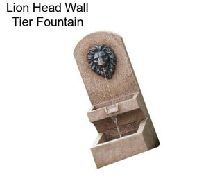 Lion Head Wall Tier Fountain