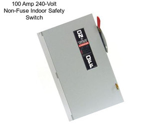 100 Amp 240-Volt Non-Fuse Indoor Safety Switch