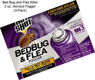 Bed Bug and Flea Killer 2 oz. Aerosol Fogger (3-Pack)