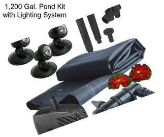 1,200 Gal. Pond Kit with Lighting System