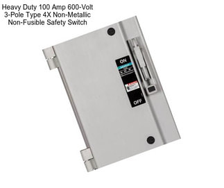 Heavy Duty 100 Amp 600-Volt 3-Pole Type 4X Non-Metallic Non-Fusible Safety Switch