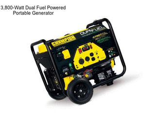 3,800-Watt Dual Fuel Powered Portable Generator