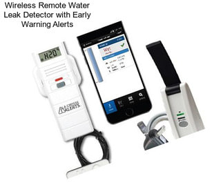 Wireless Remote Water Leak Detector with Early Warning Alerts