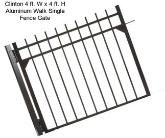 Clinton 4 ft. W x 4 ft. H Aluminum Walk Single Fence Gate