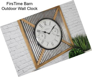 FirsTime Barn Outdoor Wall Clock