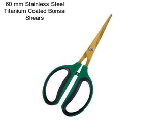 60 mm Stainless Steel Titanium Coated Bonsai Shears