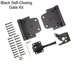 Black Self-Closing Gate Kit
