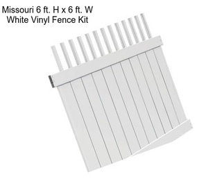 Missouri 6 ft. H x 6 ft. W White Vinyl Fence Kit