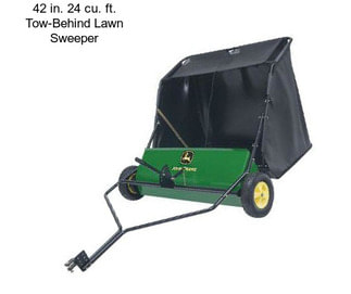 42 in. 24 cu. ft. Tow-Behind Lawn Sweeper