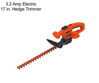 3.2 Amp Electric 17 in. Hedge Trimmer