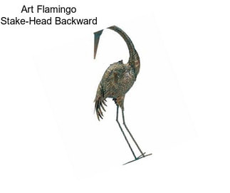 Art Flamingo Stake-Head Backward