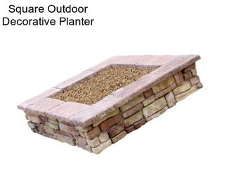 Square Outdoor Decorative Planter