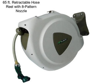 65 ft. Retractable Hose Reel with 8-Pattern Nozzle