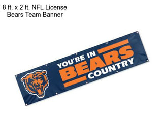 8 ft. x 2 ft. NFL License Bears Team Banner