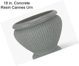 18 in. Concrete Resin Cannes Urn