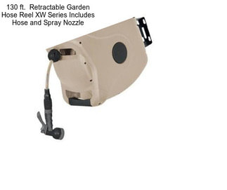 130 ft.  Retractable Garden Hose Reel XW Series Includes Hose and Spray Nozzle