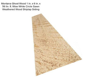 Montana Ghost Wood 1 in. x 6 in. x 56 lin. ft. Wise White Circle Sawn Weathered Wood Shiplap Siding