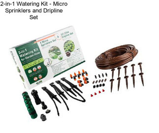 2-in-1 Watering Kit - Micro Sprinklers and Dripline Set