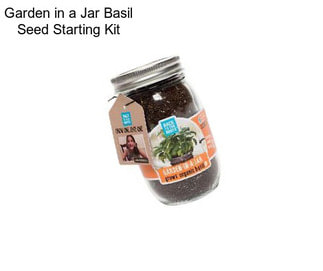 Garden in a Jar Basil Seed Starting Kit