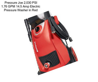 Pressure Joe 2,030 PSI 1.76 GPM 14.5 Amp Electric Pressure Washer in Red