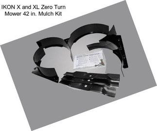 IKON X and XL Zero Turn Mower 42 in. Mulch Kit