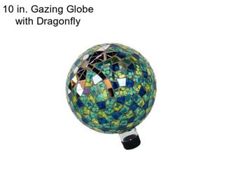 10 in. Gazing Globe with Dragonfly
