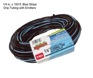 1/4 in. x 100 ft. Blue Stripe Drip Tubing with Emitters