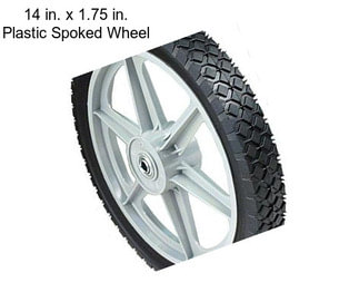 14 in. x 1.75 in. Plastic Spoked Wheel