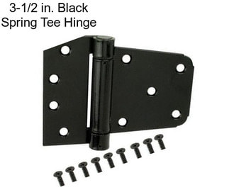 3-1/2 in. Black Spring Tee Hinge