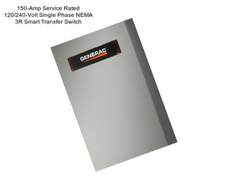 150-Amp Service Rated 120/240-Volt Single Phase NEMA 3R Smart Transfer Switch