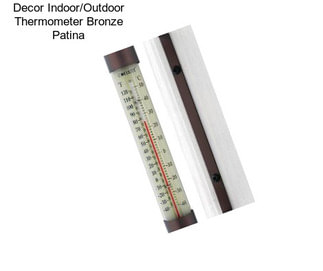 Decor Indoor/Outdoor Thermometer Bronze Patina