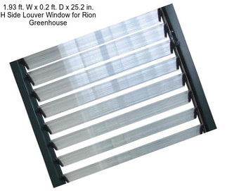 1.93 ft. W x 0.2 ft. D x 25.2 in. H Side Louver Window for Rion Greenhouse