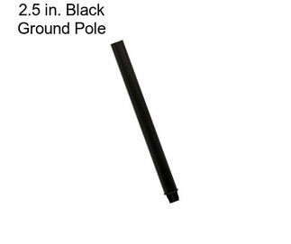 2.5 in. Black Ground Pole