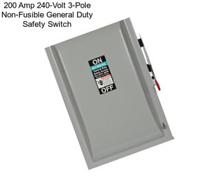200 Amp 240-Volt 3-Pole Non-Fusible General Duty Safety Switch