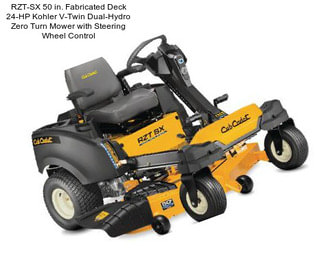 RZT-SX 50 in. Fabricated Deck 24-HP Kohler V-Twin Dual-Hydro Zero Turn Mower with Steering Wheel Control