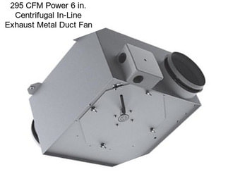 295 CFM Power 6 in. Centrifugal In-Line Exhaust Metal Duct Fan