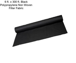 6 ft. x 300 ft. Black Polypropylene Non Woven Filter Fabric