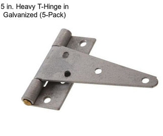 5 in. Heavy T-Hinge in Galvanized (5-Pack)