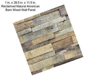 1 in. x 39.5 in. x 11.5 in. Reclaimed Natural American Barn Wood Wall Panel