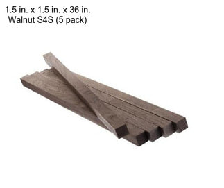 1.5 in. x 1.5 in. x 36 in. Walnut S4S (5 pack)