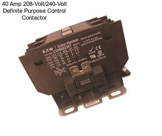 40 Amp 208-Volt/240-Volt Definite Purpose Control Contactor