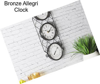 Bronze Allegri Clock